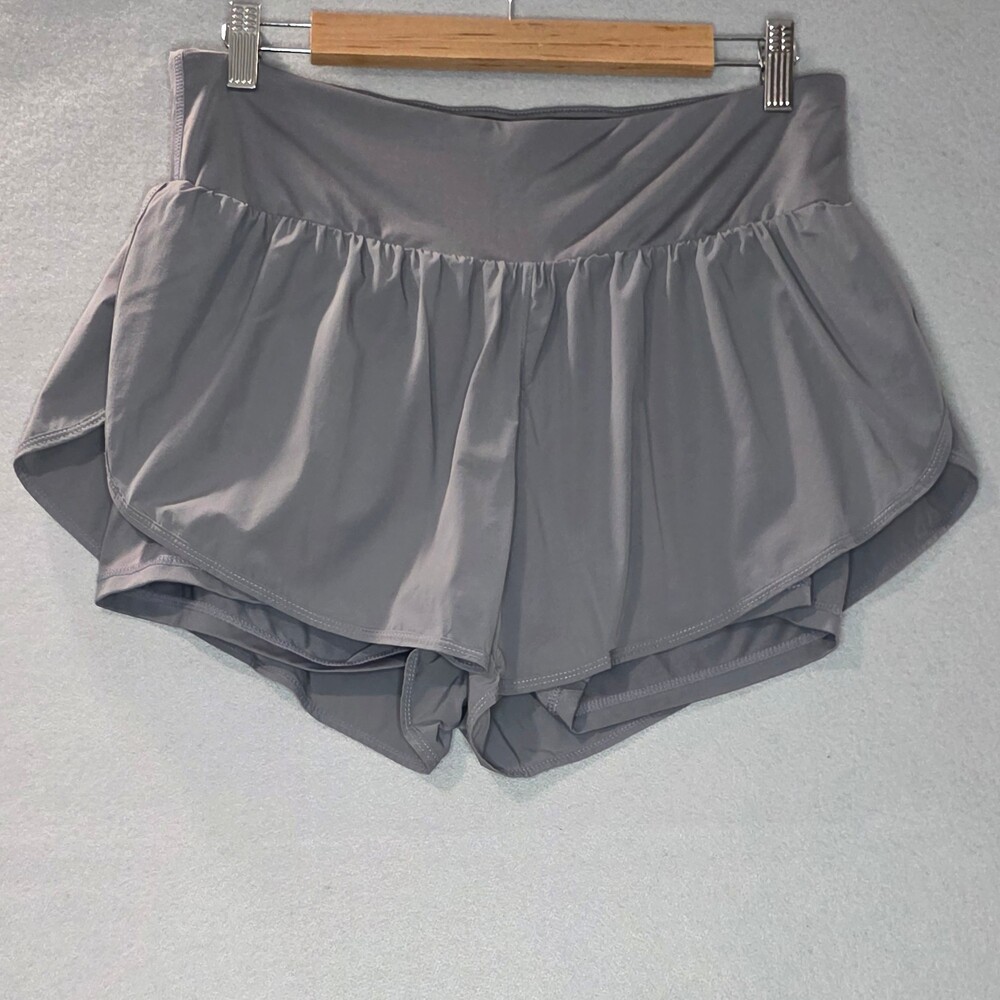 2 in 1 Shorts - Size XL | Athleisure Tenniscore Pilates Princess Sporty in Gray